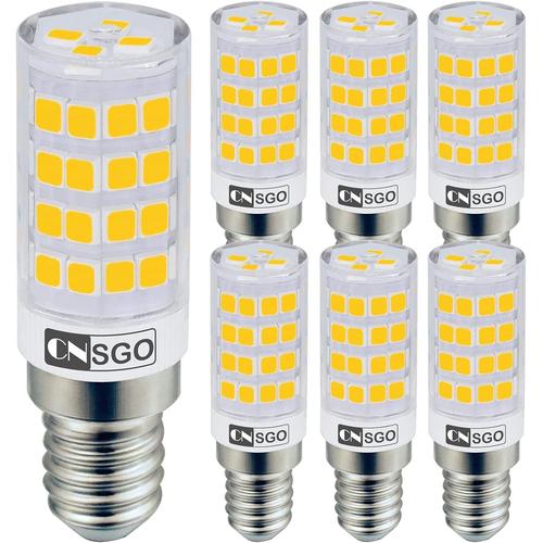 E14 Ampoule Led 3000k Blanc Chaud 440 Lumens Lot De 6. 4w Équivalent 40w Halogène, Angle De Faisceau 360° Petite Petite Ampoule, Ac220-240v Flicker Free Non-Dimmable Energy Saving Lamps