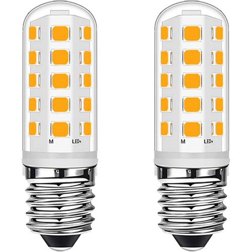 Ampoules Led E14 Hotte 3w Équivalent À 28w Ampoules Halogènes, Petite Vis Edison Blanc Chaud 2700k Pour Réfrigérateur, Hotte, Éclairage Domestique, Sans Scintillement, Non Variable, Lot De 2