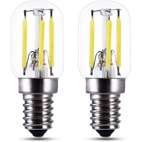 Ampoule 24v E14 3w Dc Blanc Chaud 2700k Pour Porte De Garage, 250lm, Lampe Portail 25w Equivalent, T22 E14 12 Volt Led Filament, Dc 12v 24 Volt E14 Petite Led, Non-Dimmable, Lot De 2