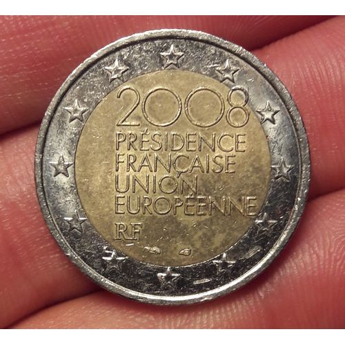 Pièce De 2 Euros 2008 Présidence Française Union Européenne Rf