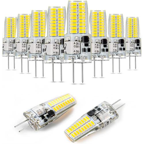 Ampoules Led G4 2w,Ac/Dc 12v,Remplace Les Ampoules Halogènes 20w,Ampoules Led G4,200lm,Ampoule Led Blanc Froid 6000k,Ampoule Led Basse Tension Non Régulable,Pack De 10