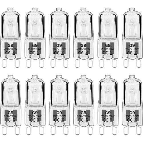 Ampoule G9 33w 230v Dimmable Blanc Chaud, 230 V, 380 Lm, 2800 K, Sans Scintillement Lot De 12