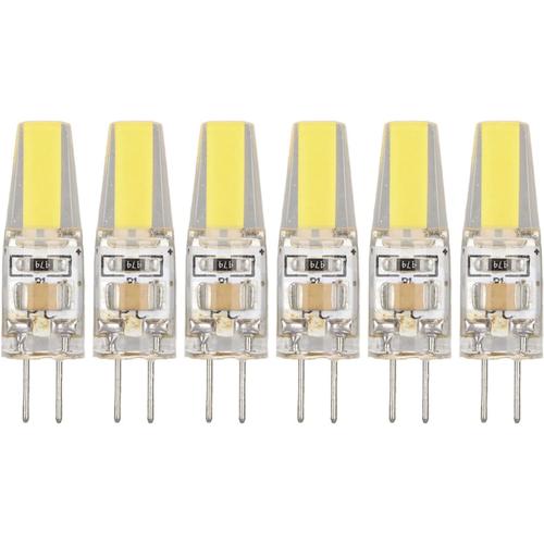 6pcs 6w 500lm G4 Ampoule Led Cob Gel De Silice Ampoule À Économie D'énergie Pour Plafonnier Applique Lampe De Table 220v Ampoule Led Ampoule À Intensité Variable(#2)