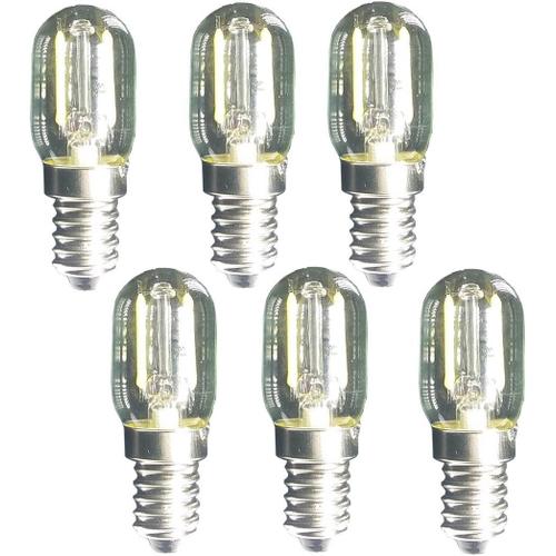 Led Filament Clair 1.5 W T22 E14 Base Micro-Onde Ampoule 240V 20W éQuivalent Lampes à Incandescence Pour RéFrigéRateur Four à Micro-Ondes Chandelier Lava Lampe De Bureau