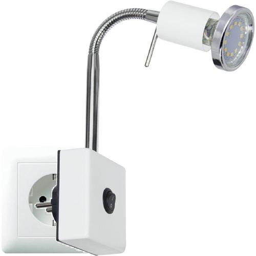 Applique Murale À Led, Lampe De Lecture, Lampe De Cuisine, Lampe De Nuit, Lampe À Pince, Ampoule Tg2607w En Blanc, Avec 1x Ampoule Gu10 Led Blanc Chaud