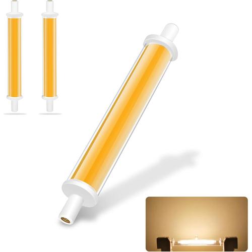 Ampoules R7s Led 118mm Gradable, Warm White 2700k, 7,7w Équivalent À Une Ampoule Halogène 60w, Ac220v 850lm, Pas De Scintillement, Fonctionnement À Basse Température