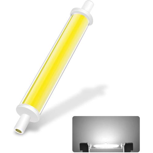 Ampoules R7s Led 118mm Gradable, Cool White 6000k, 7,7w Équivalent À Une Ampoule Halogène 60w, Ac220v 850lm, Pas De Scintillement, Fonctionnement À Basse Température