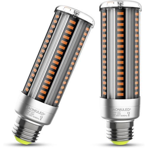 Ampoule Led E27 Blanc Chaud 25w 3000lm 3000k Équivalent Ampoules À Incandescence 250w, Non Dimmable Ampoules Led Maïs, Pas De Stroboscope, Lot De 2