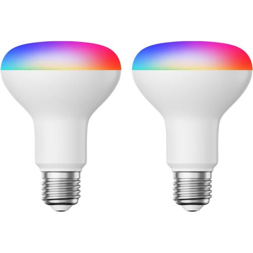 2 Ampoules E27 Led Rgb, R80, Blanc Chaud - Blanc Froid (2700-6300 K), 9,9 W, 950lm, Smart Home, Wlan, Alexa, Mates