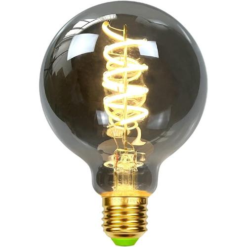 Led Ampoules Ampoule Vintage 4w Dimmable Verre Fumé 2700k Blanc Chaud Vis Edison E27 Base 220 / 240v Ampoules Décoratives G80