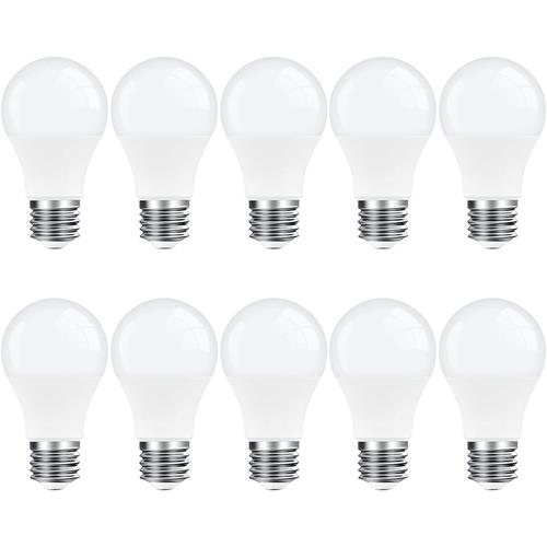 E27 Led Blanc Chaud, Pack De 10 Ampoules 806lm E27 9w, 3000k Ampoules À Économie D'énergie Pour Salon, Chambre, Salle De Bain, Hall Et Couloir, Lampe De Chevet, Lampadaire, Lampe De Bureau