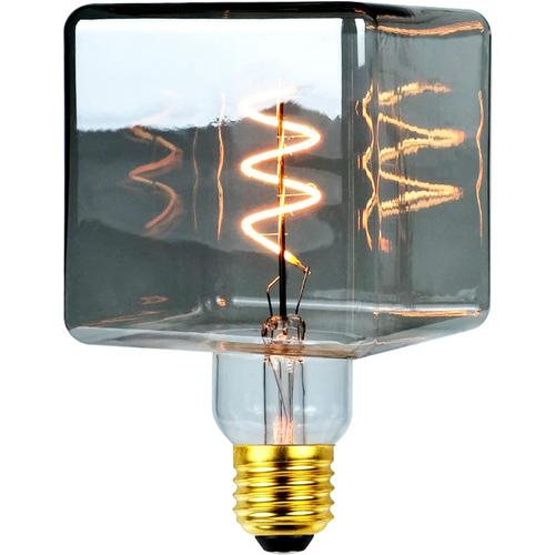 Led Ampoules Vintge Ampoule Ice Cube ¿95mm 4w Dimmable Edison Ampoule 220-240v E27 Spécialité Ampoules Décoratives (Fumée)