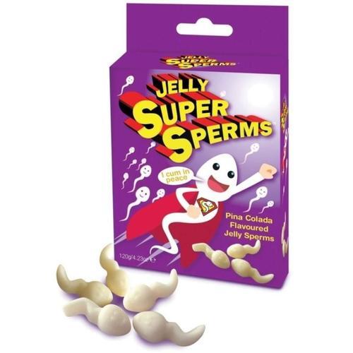 Bonbons Jelly Super Sperms Saveur Pina Colada - 120 G Spencer & Fleetwood