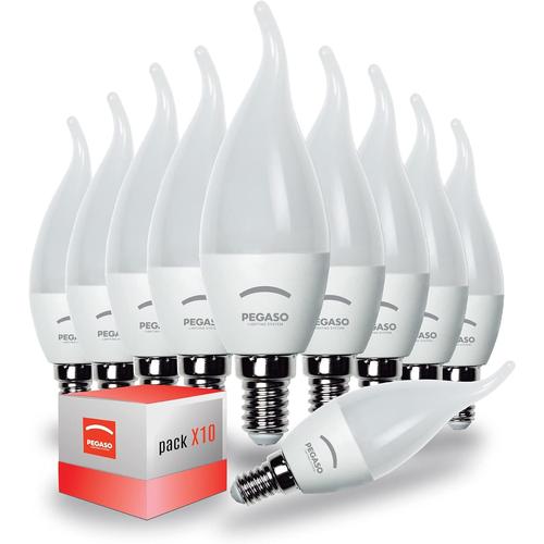 Jeu De 10 Ampoules Led - E14 - 5w Équivalent À 35w De L'ampoule Halogène - 360 Lumen - Lumière Chaude 3000k