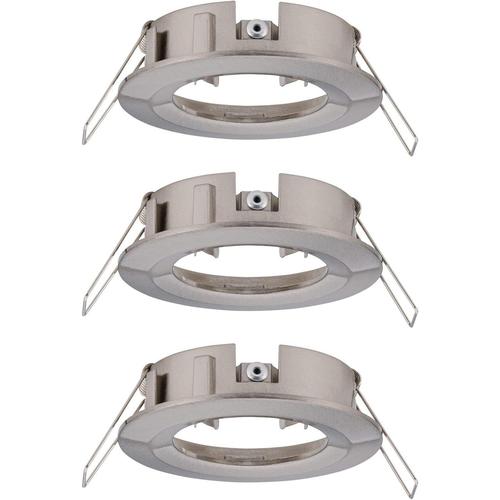 Led Choose Fixe Max. 3x10 Watts Spot Plafond Acier Brossé Lampe Encastrée Alu, Iron Brushed