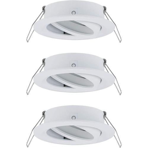 LED Choose orientable Max. 3x10 Watts Spot Plafond Blanc dépoli Lampe encastrée Alu, White Matt