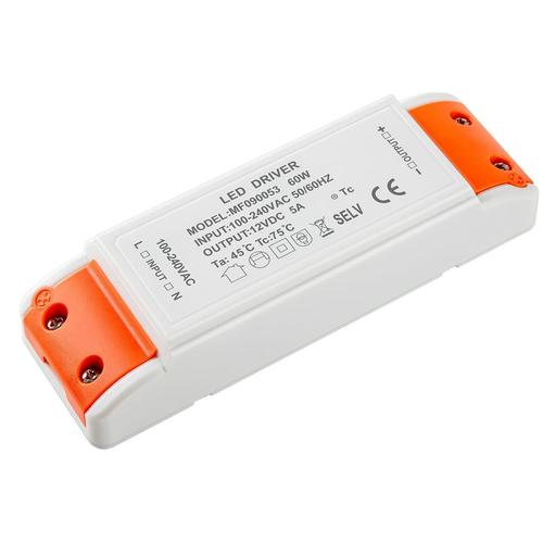 Transformateur Led 12v 60w, Led Driver 220v 5a, Led Transfo Ac À Dc Alimentation Basse Tension, Adaptateur À Tension Constante, Pour Ampoule Mr16 G4 Mr11 Gu5.3 Et Pilotes