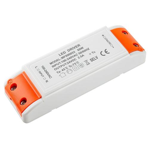 Transformateur Led 24v 60w, Led Driver 220v 2.5a, Led Transfo Ac À Dc Alimentation Basse Tension, Adaptateur À Tension Constante, Pour Ampoule Mr16 G4 Mr11 Gu5.3 Et Pilotes