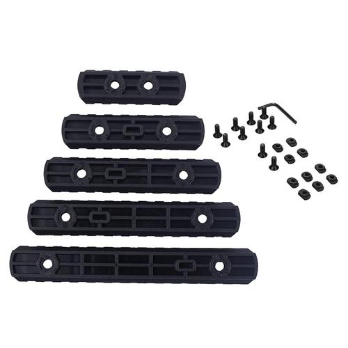 Support De Rail Picatinny Rail Picatinny Foregrip, 5 Pièces Sections De Rail Picatinny Pour Picatinny Nylon 5 7 9 11 13 Fentes Accessoire