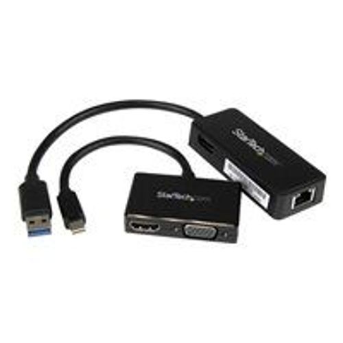 StarTech.com Kit d'adaptateurs 3-en-1 pour Microsoft Surface Pro - Accessoires Surface Pro - Adaptateur Mini DP - Adaptateur Ethernet - Lot d'accessoires pour notebook - noir - pour Microsoft...