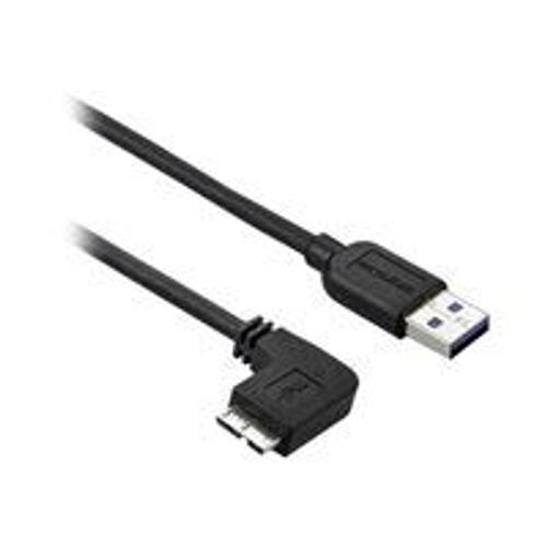 StarTech.com Câble Micro USB 3.0 slim - Cordon USB-A vers Micro-B à angle gauche de 50 cm - USB 3.1 Gen 1 (5 Gb/s) - M/M - Câble USB - Micro-USB de type B (M) pour USB type A (M) - USB 3.0 - 50...