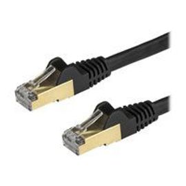 StarTech.com Câble réseau Cat6a STP sans crochet de 3 m - Noir - Cordon de raccordement - RJ-45 (M) pour RJ-45 (M) - 3 m - STP - CAT 6a - sans crochet - noir