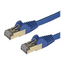 StarTech.com Câble réseau Cat6a STP sans crochet de 3 m - Bleu - Cordon de raccordement - RJ-45 (M) pour RJ-45 (M) - 3 m - STP - CAT 6a - sans crochet - bleu