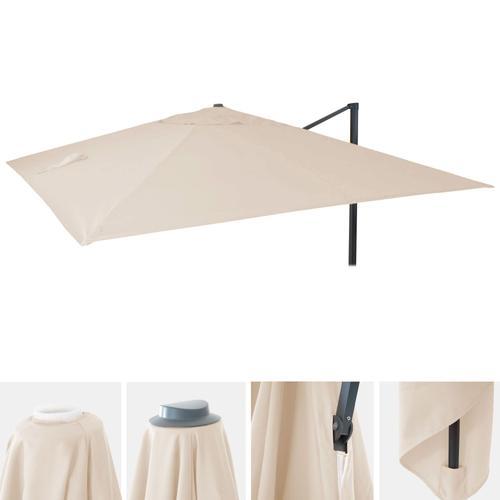 Toile De Rechange Pour Parasol Déporté De Luxe Hwc, 3x3m   Crème