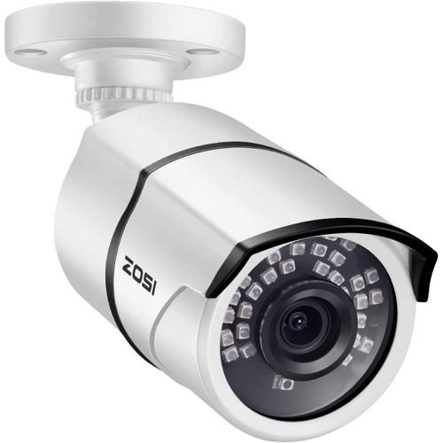 Caméra de vidéosurveillance 1080p 1920TVL pour système de Surveillance, IP66 étanche pour intérieur et extérieur avec boîtier en métal, Vision Nocturne Infrarouge de 30,5 m pour la Maison et Le