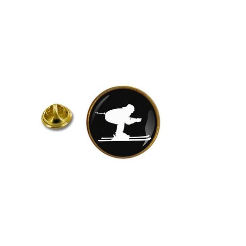 Pins Pin Badge Pin's Metal Avec Pince Papillon Skieur Ski