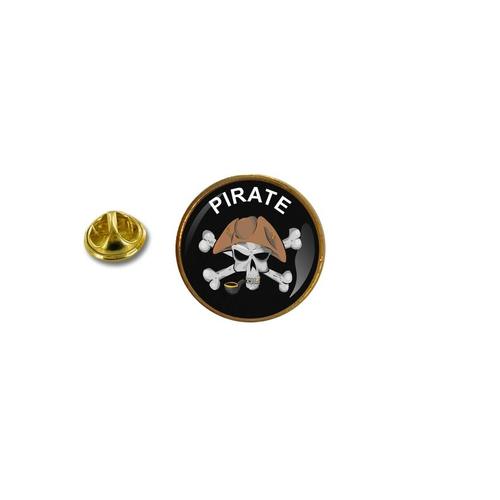 Pins Pin Badge Pin's Metal Avec Pince Papillon Pirate Tete De Mort