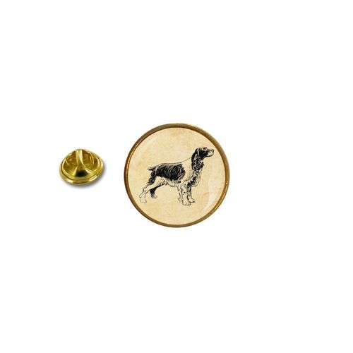Pins Pin Badge Pin's Metal Avec Pince Papillon Chien Epagneul Breton
