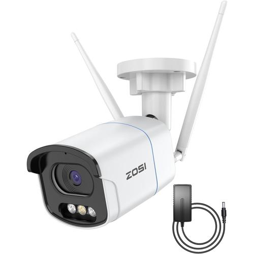 C186 4MP Plug-in Camera de Surveillance WiFi Extérieure, Caméra sans Fil Supplémentaire pour Compléter C289 et C186 4MP NVR Kit Vidéo Surveillance sans Fil
