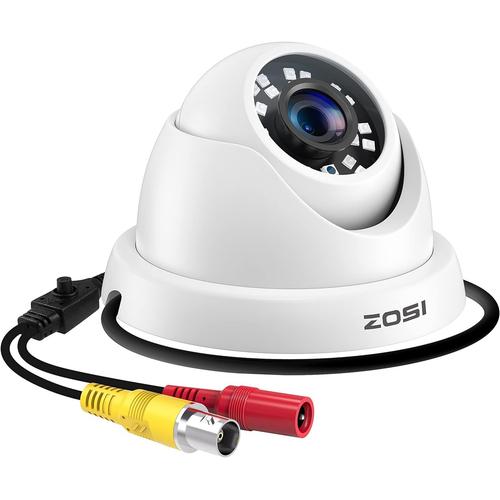 1080p 2.0MP Caméra de Surveillance en Dôme Objectif 3.6mm Haute Résolution 1920TVL Vision Nocturne 65ft (20m)-Uniquement pour Le TVI Système de Surveillance CCTV