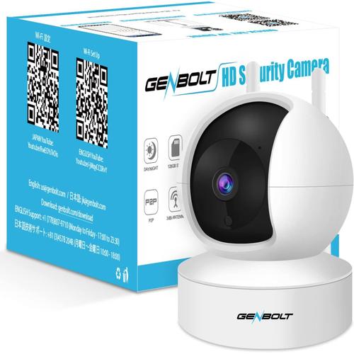 Caméra Surveillance WiFi Intérieure, IP Camera Moniteur avec Détection Humanoïde,Vision Nocturne, 4X Zoom Pan Tilt, Audio Bidirectionnelle pour Bébé et Animal Maison Sécurité