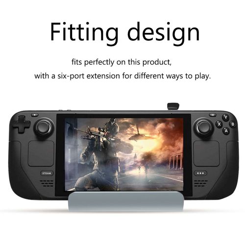 Station S6 Multifonctionnelle Pour Téléphone Portable Et Ordinateur Portable, Airies S6, 4k, 30hz, Rj45, Pd60w, Compatible Hdmi, Usb 3.0 Pour Steam Deck