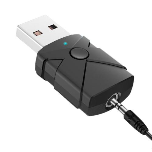 Émetteur-récepteur USB portable 5 en 1, compatible Bluetooth 5.2, adaptateur sans fil pour TV, ordinateur, lecteur CD, voiture