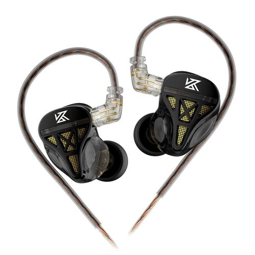 KZ-DQS filaire écouteur 3.5mm prise professionnel dans l'oreille moniteur casque antibruit basse écouteurs pour sport jeu musique