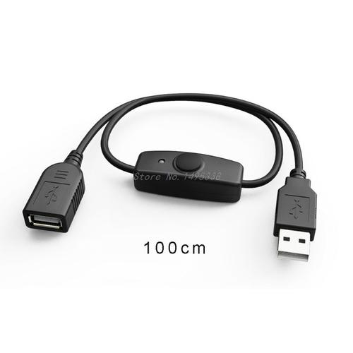 Câble d'extension USB 2.0 pour Raspberry Pi PC, câble d'extension avec indicateur interrupteur marche/arrêt, ventilateur et lampe LED