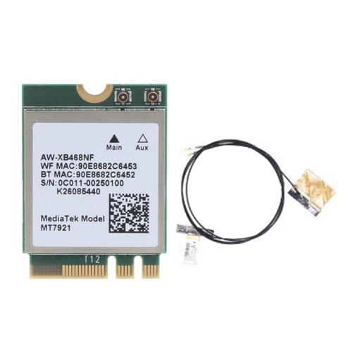 Carte Wifi 802.11AX, 2.4/5Ghz, Bluetooth, compatible Wlan, MT7921, pièce d'occasion