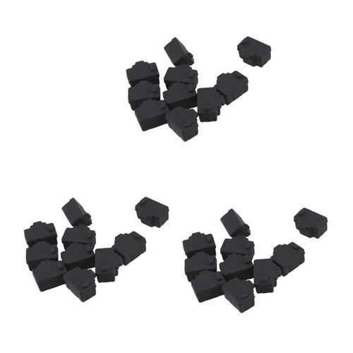 Bouchon de protection Anti-poussière, Port Hub Ethernet RJ45, 30 pièces, noir