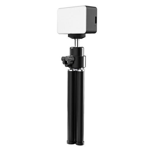 Lumière de poche à cardan avec trépied, lumière de poche pour caméra, pour réunion vidéo en direct, téléphone Portable
