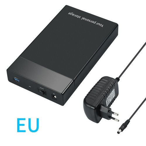 Boîtier USB 3.0 femelle pour disque dur externe SATA 3.5 pouces, boîte de rangement