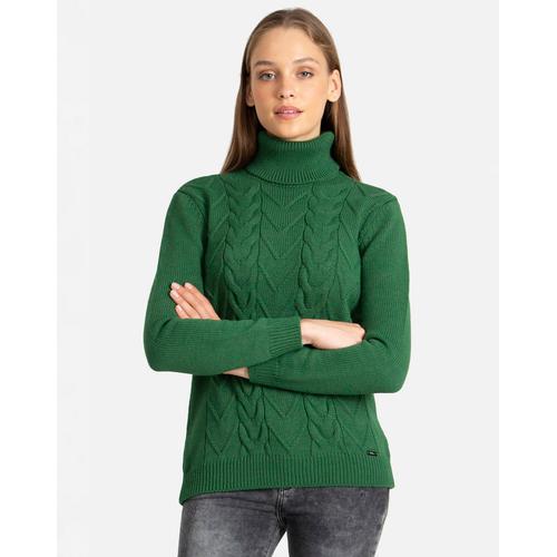 Pull Col Roulé Lowa Vert