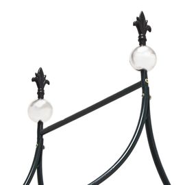 Relaxdays Arche À Rosiers Tuteur Vert Support Jardin Décoration Avec Pointe Métal 2,4 M