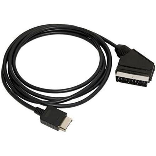 Réel Rgb Scart Câble Cordon Tv Av Lead Pour Sony Ps1 Ps2 Ps3 Slim Pal Console