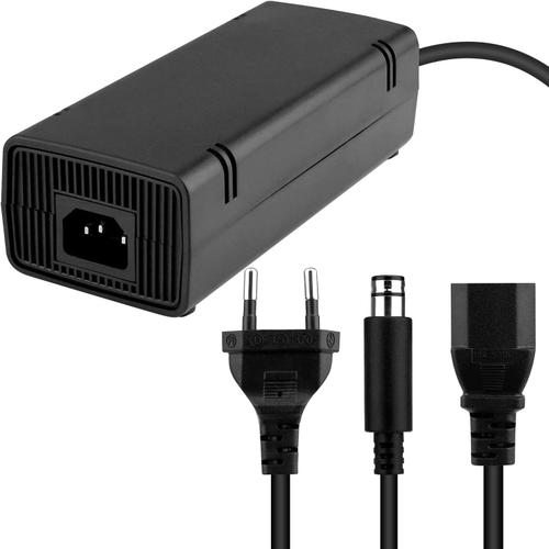 Eu Ac Adaptateur Chargeur Câble D'alimentation Cordon Compatible Pour Microsoft Xbox 360 E Console