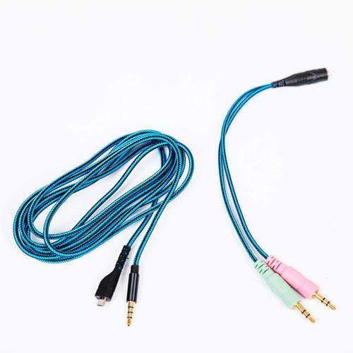 Câble Mâle 3.5 mm pour SteelSeries Arctis 3/5/7/Pro Wireless/Pro Casque de Jeu - Ligne Audio avec Adaptateur 3.5 mm, 2 m / 6.6 Pieds