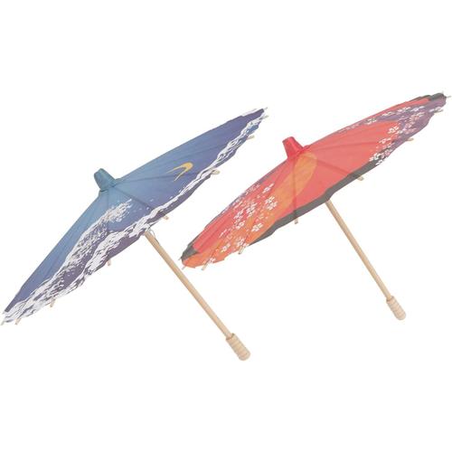 2 Pièces Parapluie En Papier Vintage Parapluie Décor Parapluie Japon Parapluie Étanche à La Pluie Parapluie De Papier De Parapluie Danse Chinoise Enfant En Bois