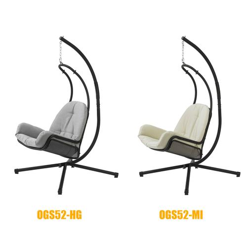 Chaise hamac DiBasso - Nid suspendu intérieur et extérieur - Incl. 2  Coussins et